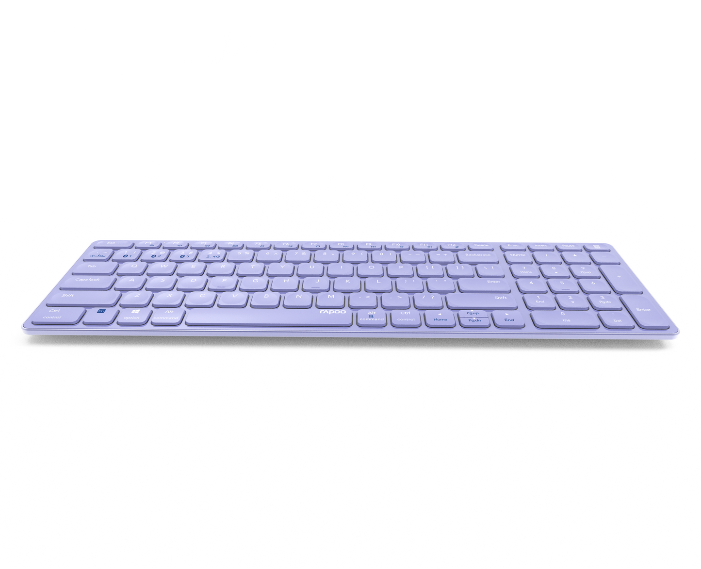 Teclado Rapoo E9700M Multi-mode Wireless Ultra-slim PT Roxo