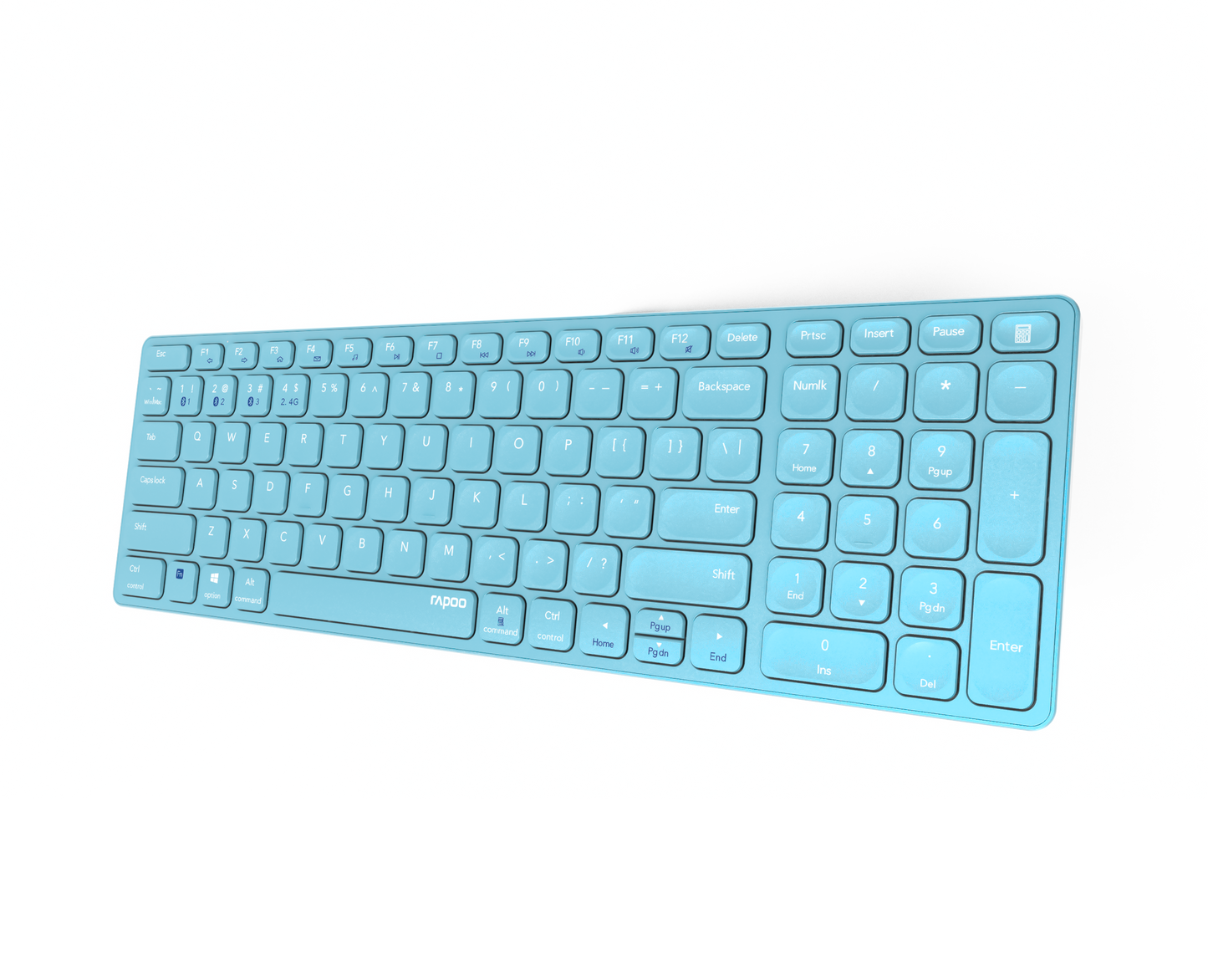 Teclado Rapoo E9700M Multi-mode Wireless Ultra-slim PT Azul