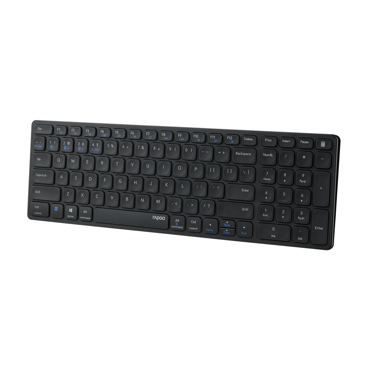 Teclado Rapoo E9700M Multi-mode Wireless Ultra-slim PT Dark Grey