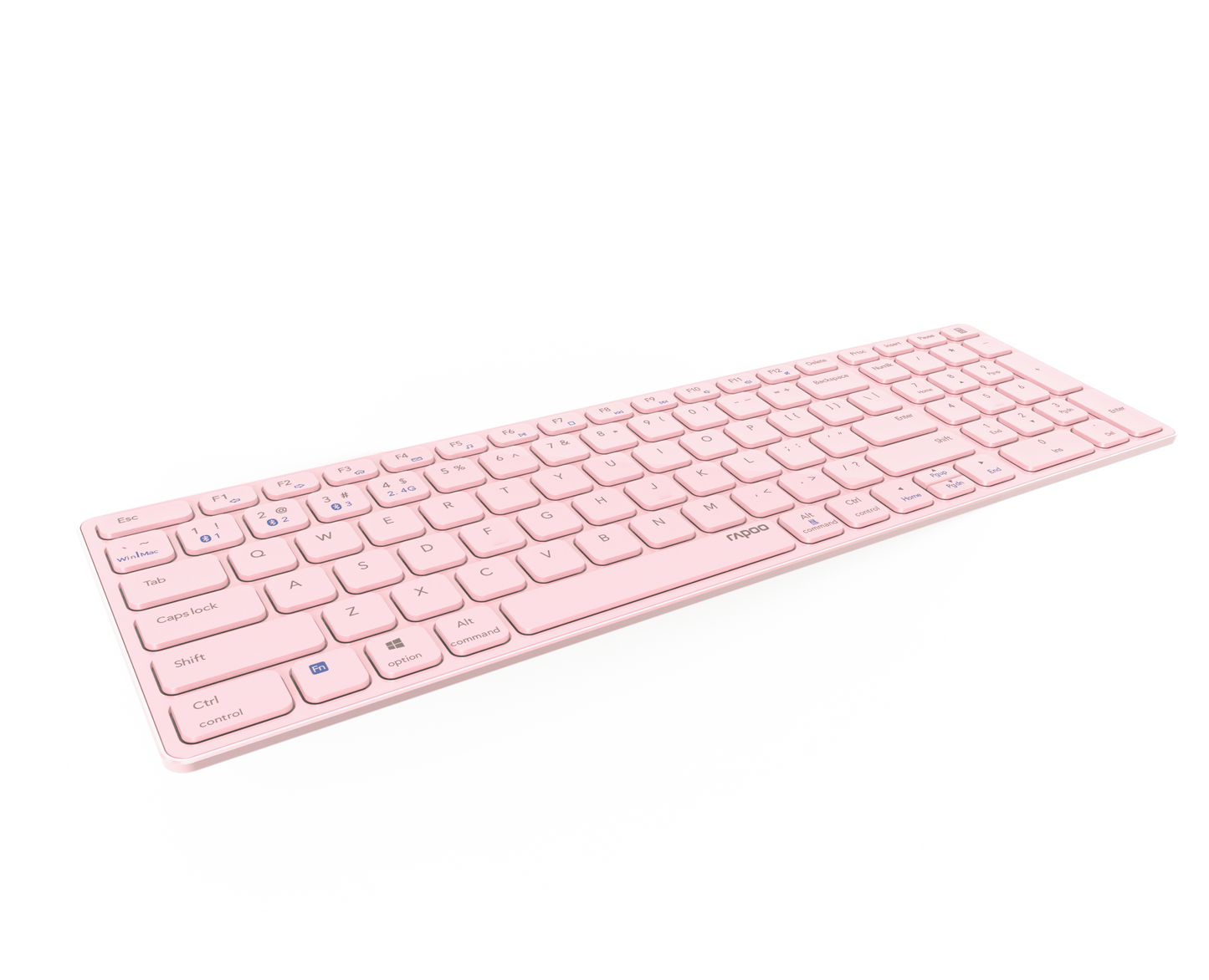 Teclado Rapoo E9700M Multi-mode Wireless Ultra-slim PT Rosa