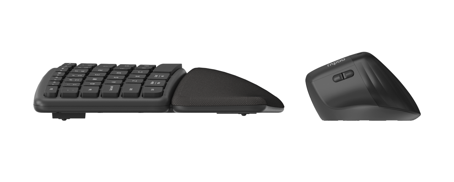 Teclado + Rato Ergonómico rapoo 8810ME (Layout PT) Rapoo