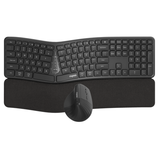 Teclado + Rato Ergonómico rapoo 8810ME (Layout PT) Rapoo