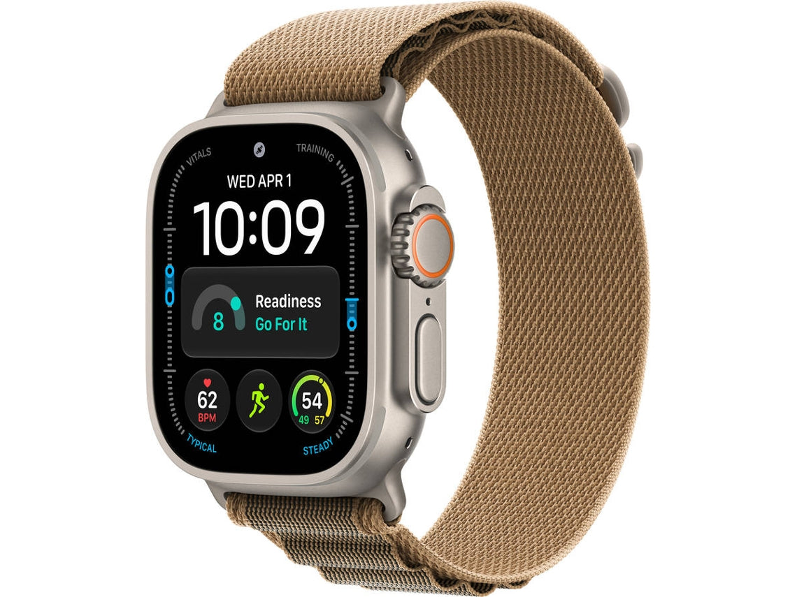 Apple Watch Ultra 4 GPS + Cellular 49mm Natural Titânio com Deserto Alpine Loop