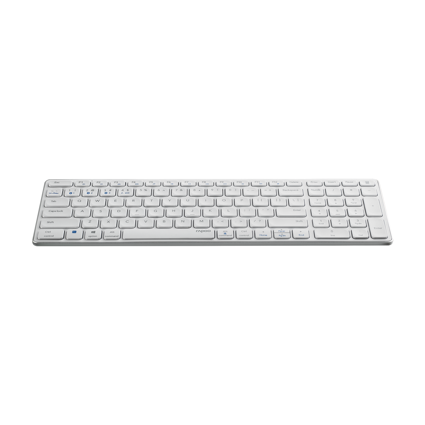 Teclado Rapoo E9700M Multi-mode Wireless Ultra-slim PT Branco