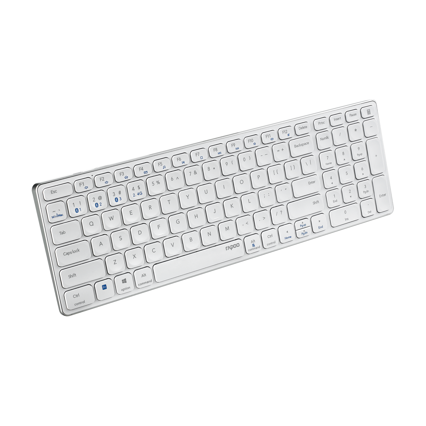 Teclado Rapoo E9700M Multi-mode Wireless Ultra-slim PT Branco