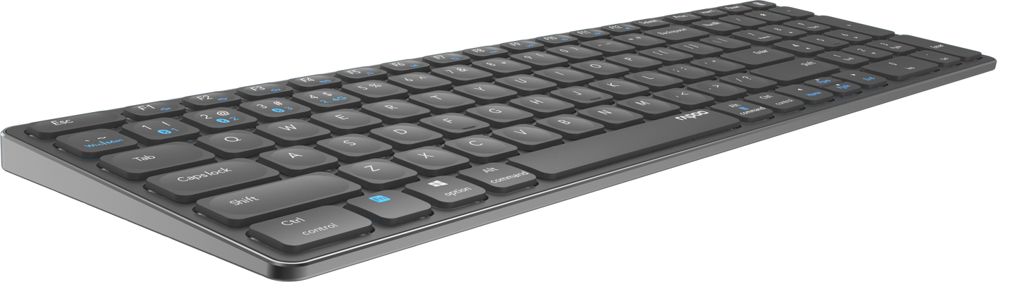 Teclado Rapoo E9700M Multi-mode Wireless Ultra-slim PT Dark Grey