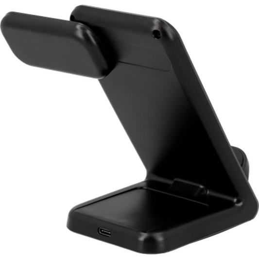 Just in Case 3 em 1 Wireless Charger Stand 15W - Preto