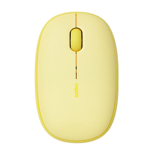 Rato Óptico Rapoo M660 Silent Multi-mode Wireless 1300DPI Amarelo