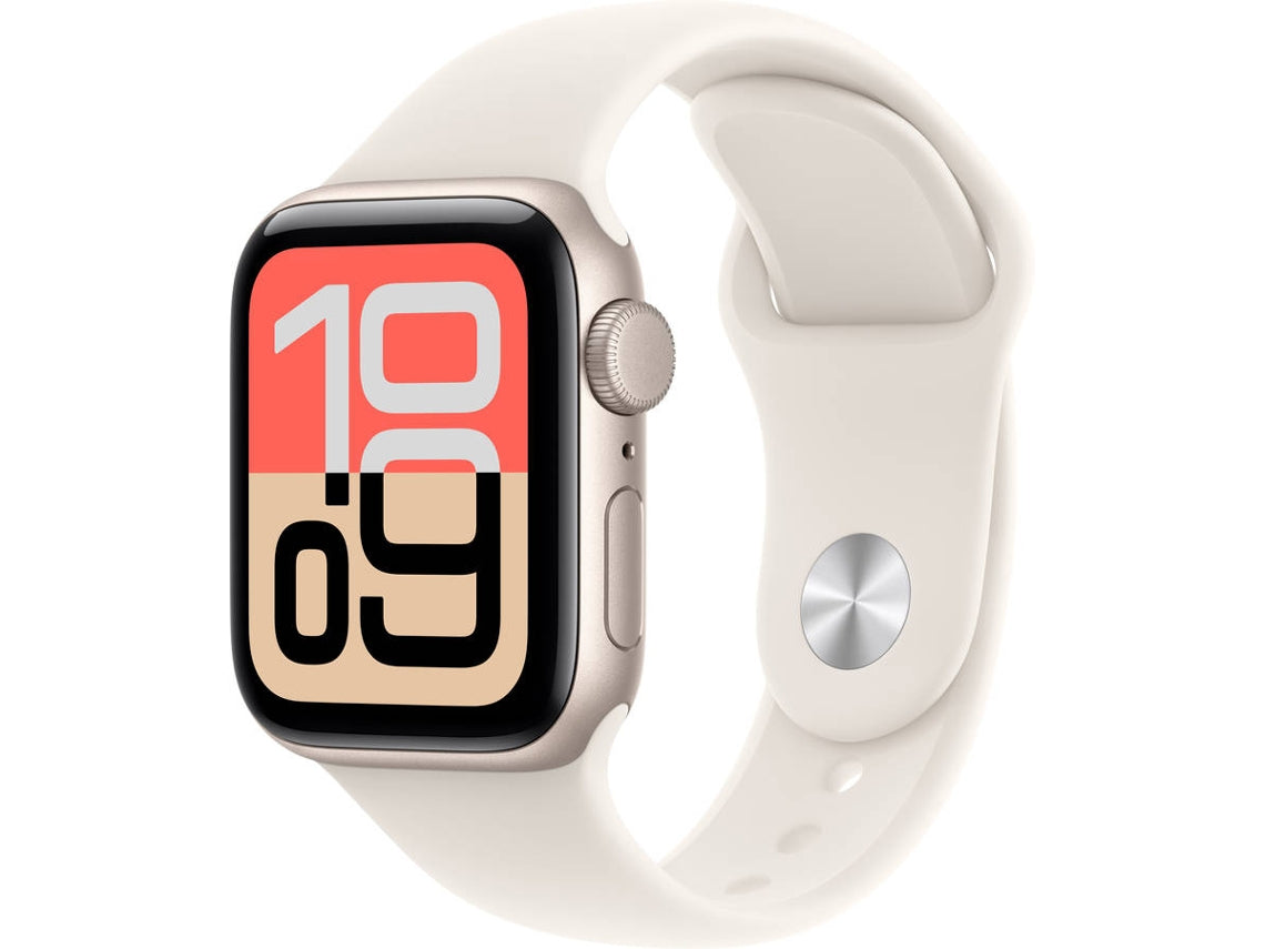 Apple Watch SE 3 Cellular 44mm Alumínio Luz das Estrelas Sport Band Areia
