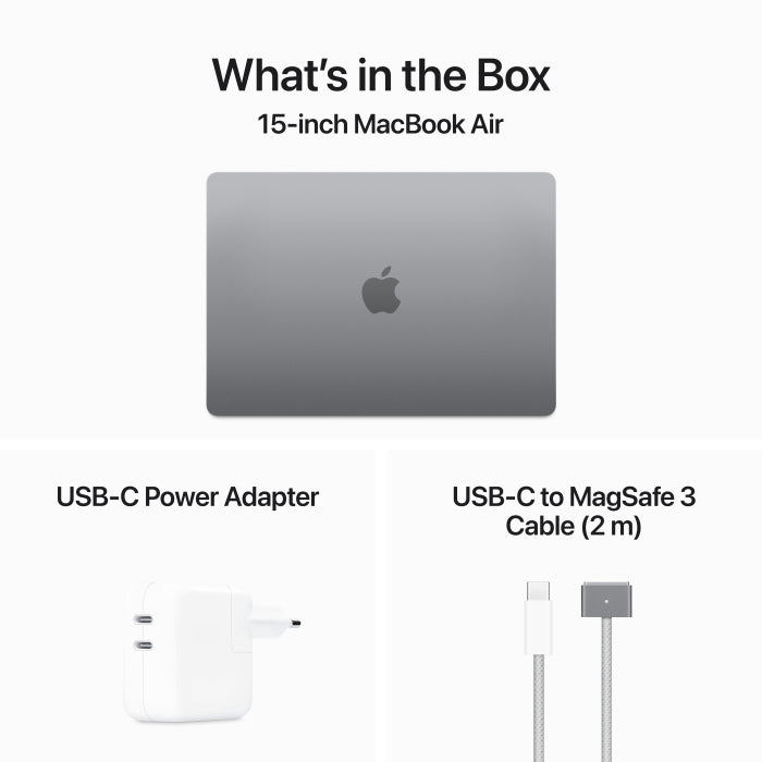 MacBook Air 15": Apple M3 chip with 8-core CPU and 10-core GPU, 8GB, 256GB SSD