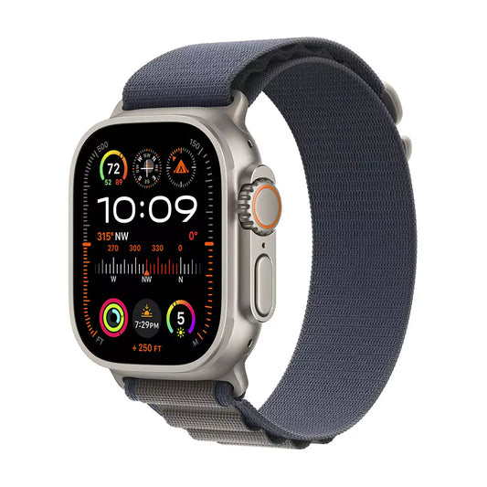 Apple Watch Ultra 2 GPS + Cellular 49mm Titânio c/ Loop Alpine Azul - Large