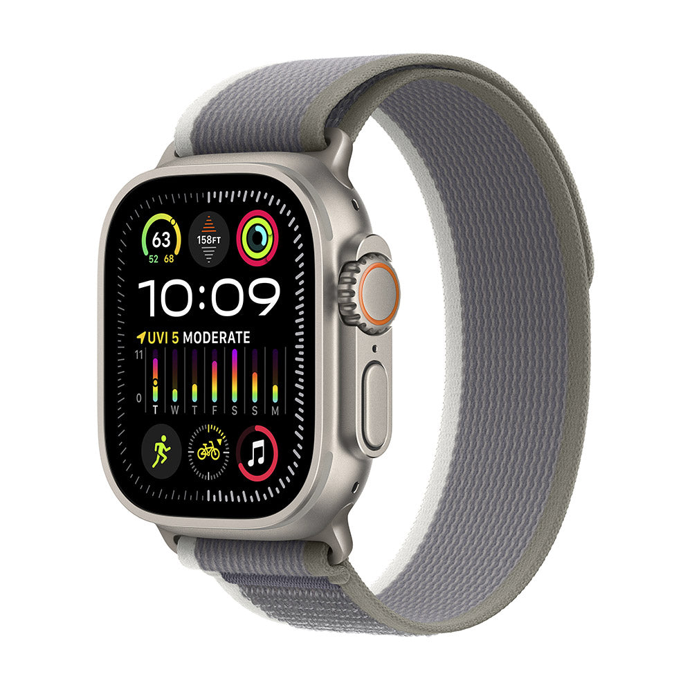 Apple Watch Ultra 2 GPS + Cellular 49mm Titânio c/ Loop Trail Verde/Cinza - Medium/Large