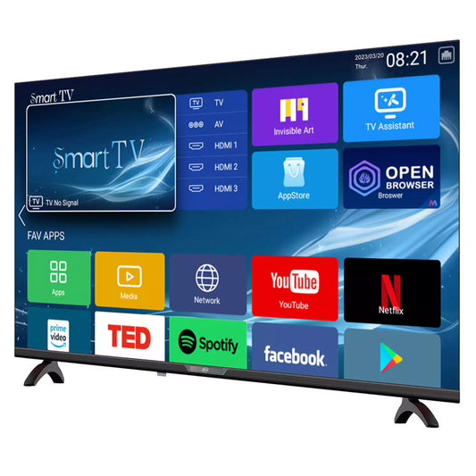 ESMART Smart TV Frameless FHD, 43", 1920 x 1080, Preto