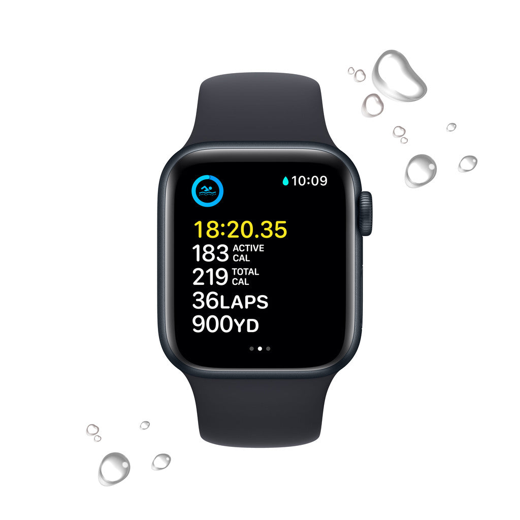 Apple Watch SE GPS + Cellular 40mm Midnight Aluminium Case with Midnight Sport Band - Regular