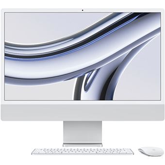 iMac 4.5K 24'' , 2023 , M3 8-core , GPU 8-Core , 8GB , 256GB SSD - Prateado