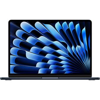 MacBook Air 13": Apple M3 chip with 8-core CPU and 8-core GPU, 8GB, 256GB SSD - Meia-Noite