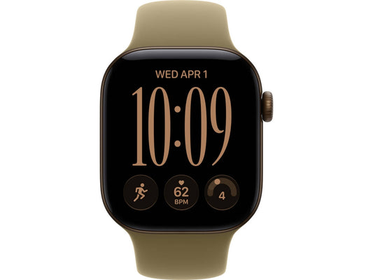 Apple Watch Series 12 GPS 46mm Bronze Escuro Alumínio com Azeitona Sport Band