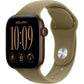 Apple Watch Series 12 GPS 46mm Bronze Escuro Alumínio com Azeitona Sport Band