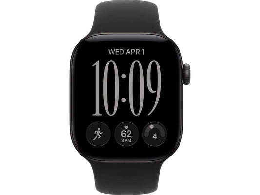 Apple Watch Series 12 GPS + Cellular 46mm Preto Alumínio com Preto Sport Band