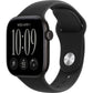 Apple Watch Series 12 GPS 46mm Preto Alumínio com Preto Sport Band