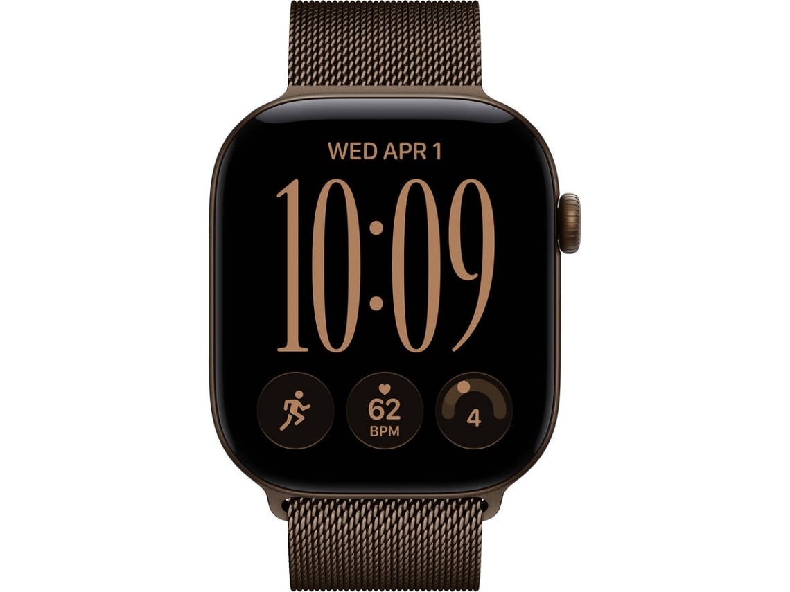 Apple Watch Series 12 GPS 46mm Bronze Escuro Alumínio com Bronze Escuro Milanese Loop