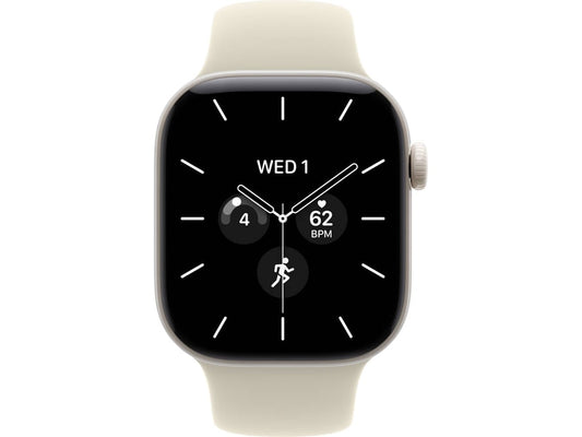 Apple Watch Series 12 GPS + Cellular 42mm Branco Pérola Cerâmica com Areia Sport Band