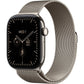 Apple Watch Series 12 GPS + Cellular 46mm Natural Titânio com Natural Milanese Loop
