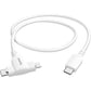 Hama 2 em 1 Cabo De Carga Usb C E Lightning Mfi 1,5 M