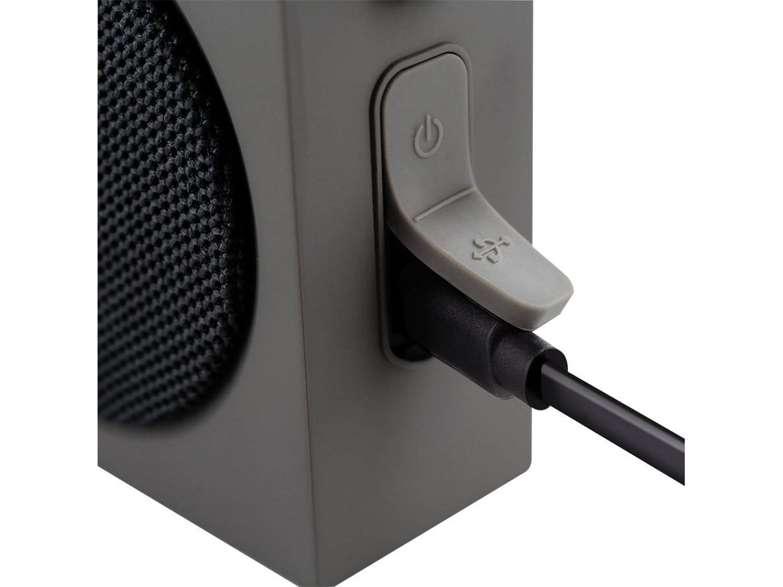 Coluna Bluetooth Xtra Cinza - Metronic