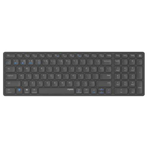 Teclado Rapoo E9700M Multi-mode Wireless Ultra-slim PT Dark Grey Rapoo