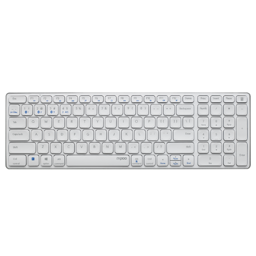 Teclado Rapoo E9700M Multi-mode Wireless Ultra-slim PT Branco Rapoo