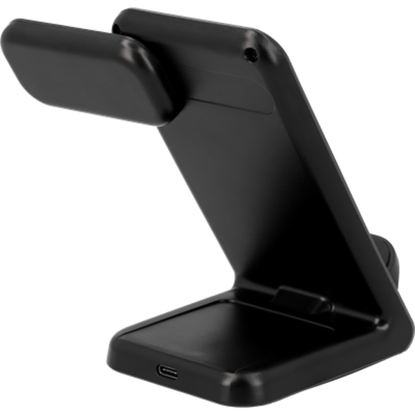 Just in Case 3 em 1 Wireless Charger Stand 15W - Preto