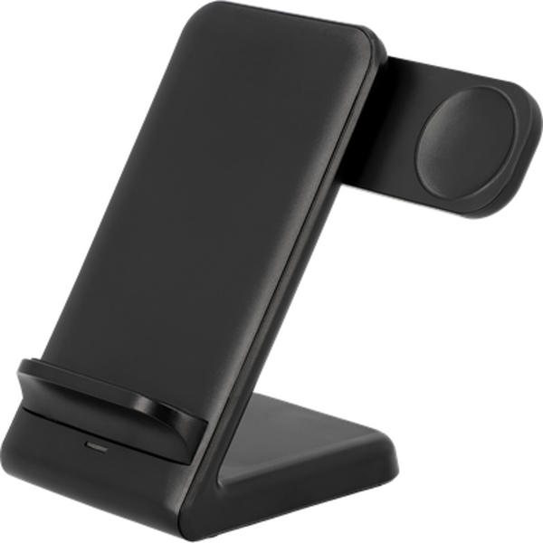 Just in Case 3 em 1 Wireless Charger Stand 15W - Preto