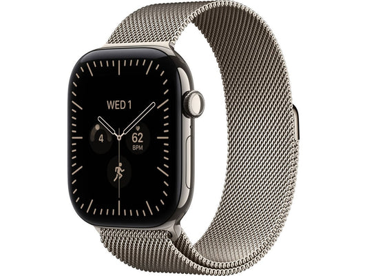 Apple Watch Ultra 4 GPS + Cellular 49mm Natural Titânio com Natural Titânio Milanese Loop