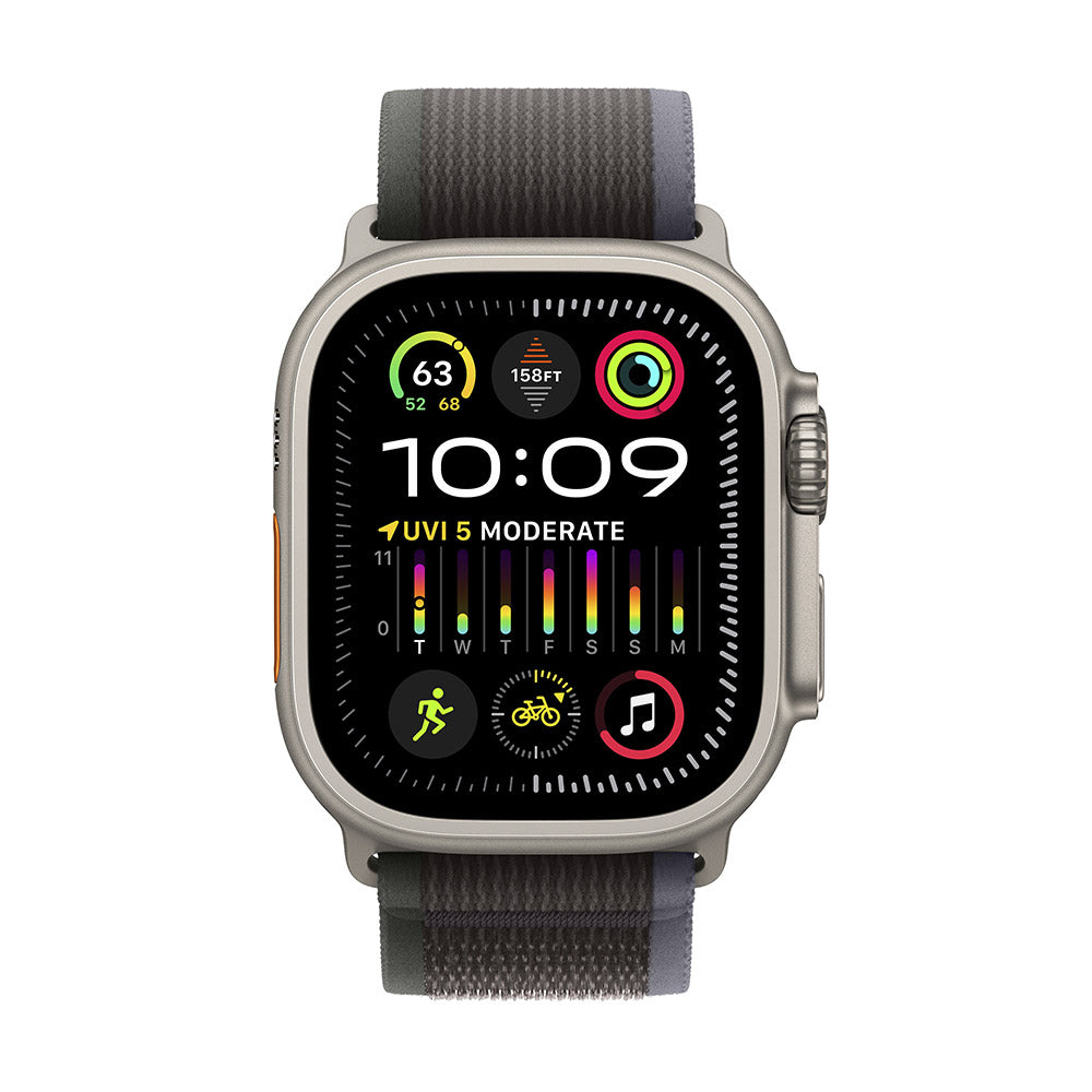 Apple Watch Ultra 2 GPS + Cellular 49mm Titânio c/ Loop Trail Azul/Preto - Medium/Large