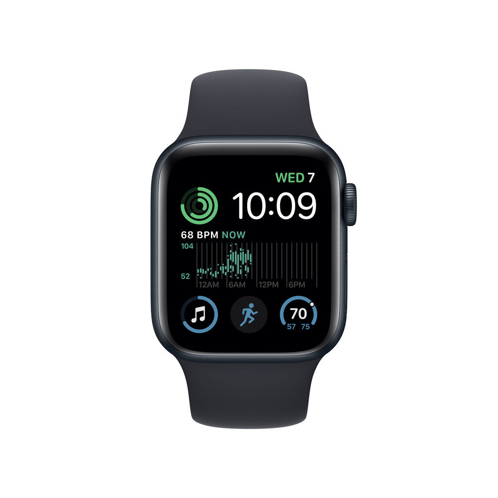 Apple Watch SE GPS + Cellular 40mm Midnight Aluminium Case with Midnight Sport Band - Regular