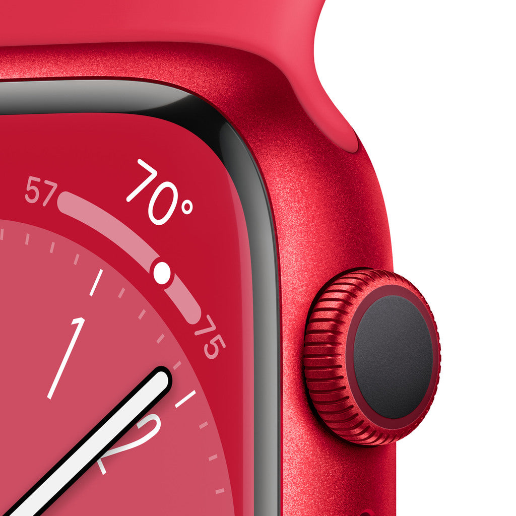 Apple Watch Series 8 GPS 41mm (PRODUCT)RED Aluminium Case with (PRODUCT)RED Sport Band - Regular