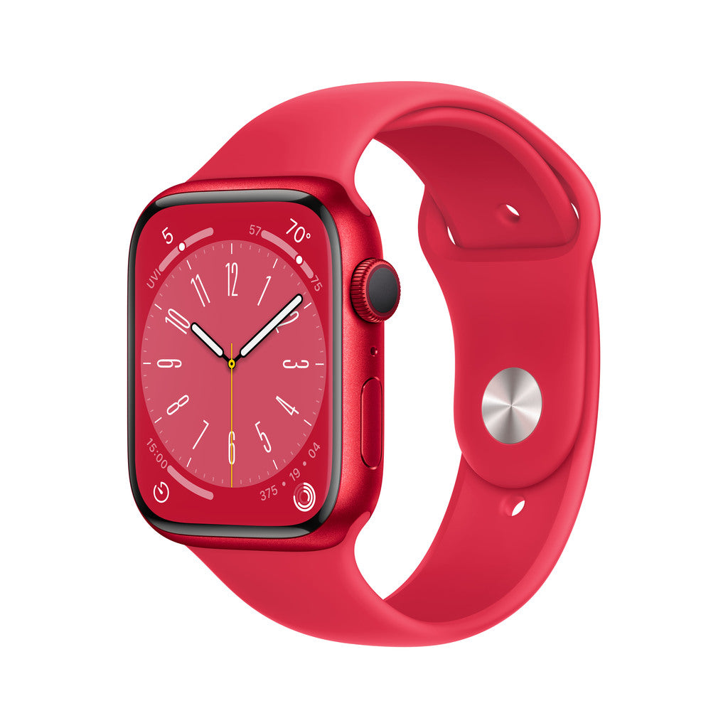 Apple Watch Series 8 GPS 45mm (PRODUCT)RED Aluminium Case with (PRODUCT)RED Sport Band - Regular