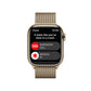 Apple Watch Series 8 GPS + Cellular 45mm Gold Stainless Steel Case with Gold Milanese Loop