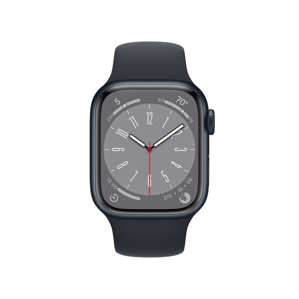 Apple Watch Series 8 GPS + Cellular 41mm Midnight Aluminium Case with Midnight Sport Band - Regular