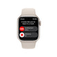 Apple Watch Series 8 GPS + Cellular 41mm Starlight Aluminium Case with Starlight Sport Band - Regular