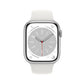 Apple Watch Series 8 GPS + Cellular 45mm Silver Aluminium Case with White Sport Band - Regular