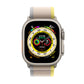Apple Watch Ultra GPS + Cellular, 49mm Titanium Case with Yellow/Beige Trail Loop - M/L