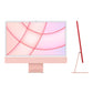 Apple iMac 24" com ecrã Retina 4.5K M1 8‑core, 8GB, 256GB, CPU e GPU 7‑core - Rosa