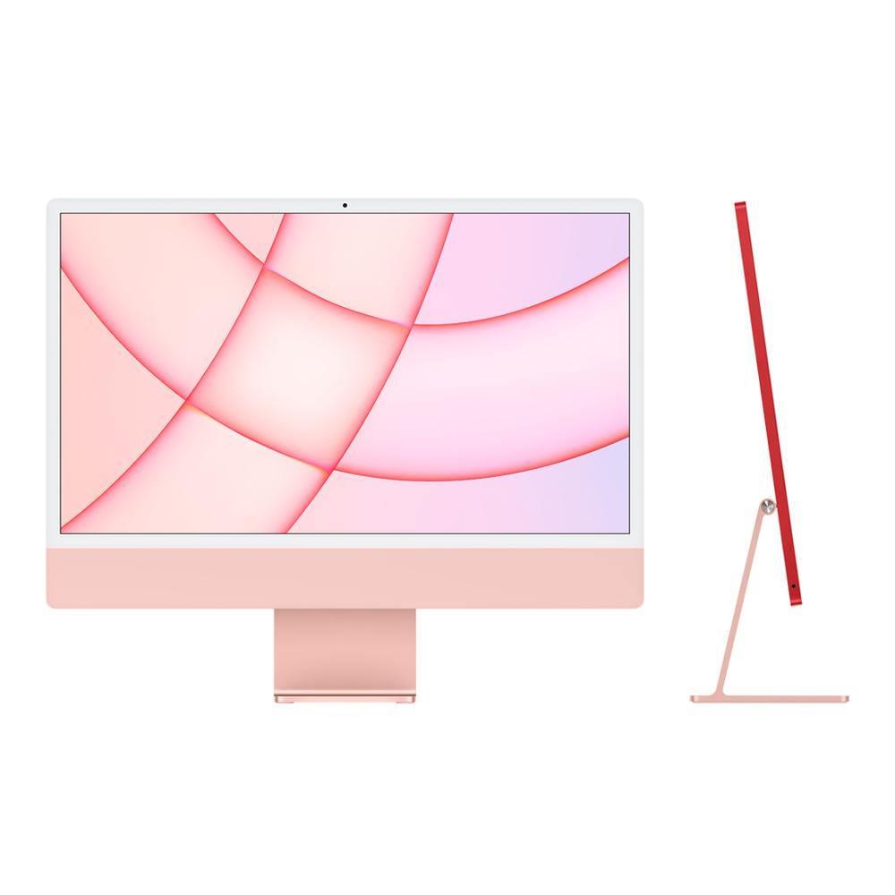 Apple iMac 24" com ecrã Retina 4.5K M1 8‑core, 8GB, 256GB, CPU e GPU 7‑core - Rosa