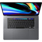Apple MacBook Pro de 16" com Touch Bar: Intel i7 9ª ger 2.6GHz 6-core, 512GB - Cinzento Sideral