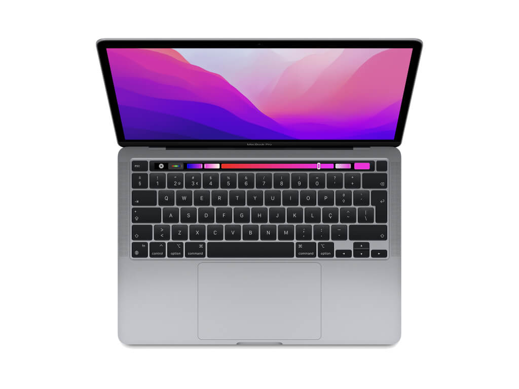 Apple MacBook Pro 13" - M2 8-core, 512GB, GPU 10-core, Touchbar e Touch ID - Cinzento sideral