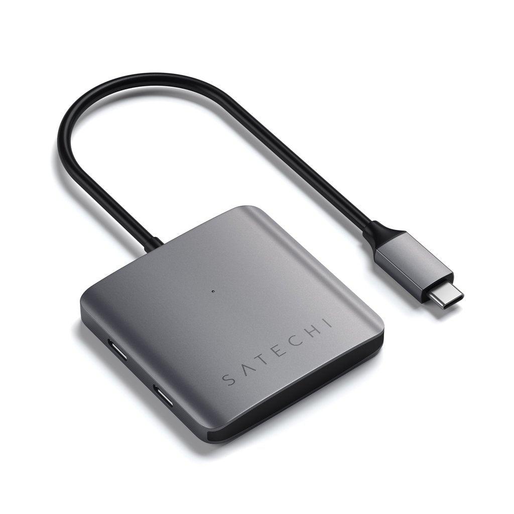 Satechi - Hub de 4 portas USB-C (Cinzento Sideral)