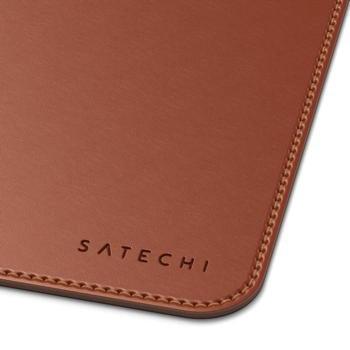 Satechi - Tapete de rato Eco-Leather (Castanho)