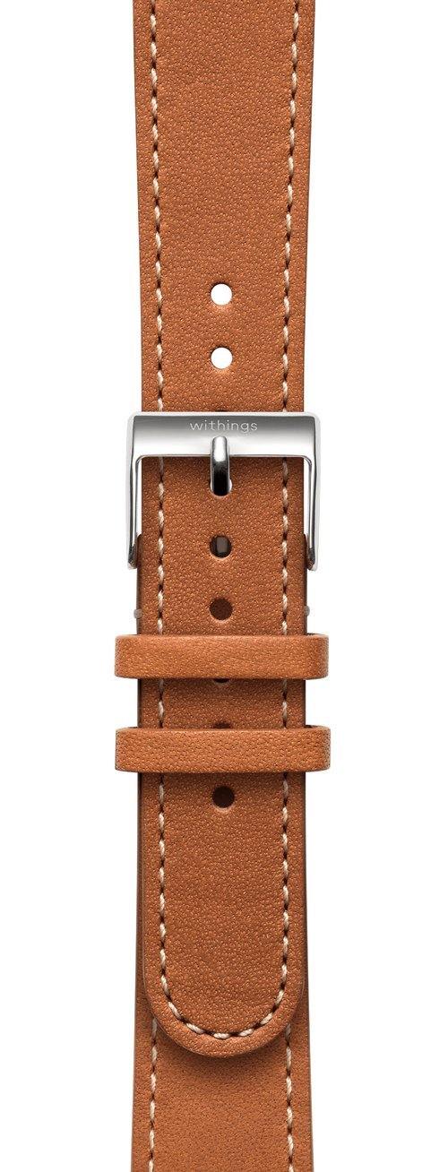 Withings - Pulseira cabedal 18mm (brown/steel)